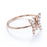 Delicate Diamond Butterfly Stacking Ring in Rose Gold