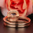 Modern 1.50 Carat Cushion Cut Sapphire and Diamond Wedding Ring Set in Rose Gold