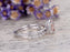 Perfect 1.50 Carat Cushion Cut Morganite and Diamond Bridal Ring Set in White Gold