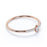 9 Stone Round Shaped Diamond Stacking  Ring in Rose Gold