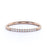 11 Stone Stackable Wedding Ring in Rose Gold