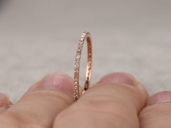 .50 Carat Eternity Wedding Ring Band for Women in Rose Gold