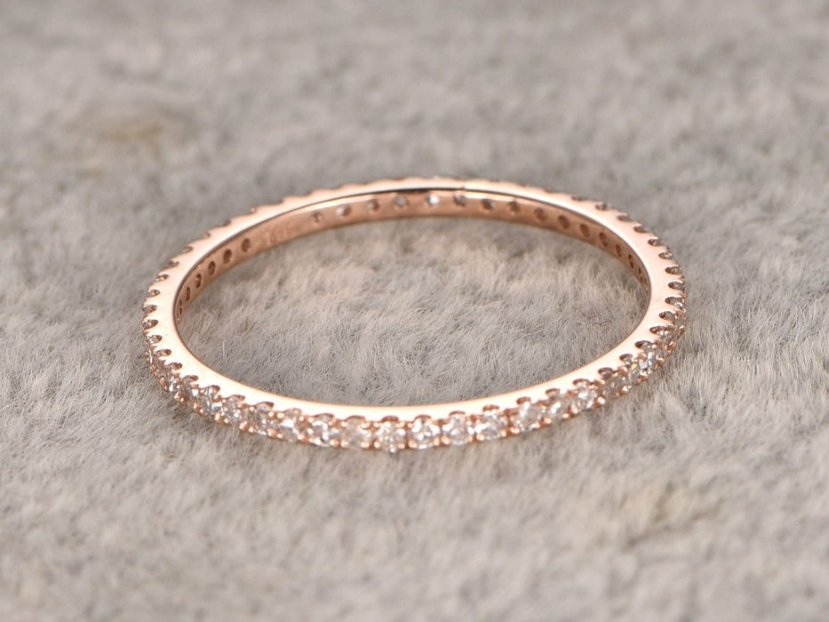 .50 Carat Eternity Wedding Ring Band for Women in Rose Gold