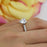 2 Carat Heart Cut Solitaire Engagement Ring in White Gold over Sterling Silver