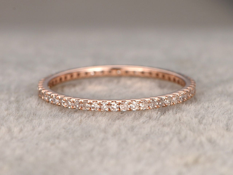 .50 Carat Eternity Wedding Ring Band for Women in Rose Gold