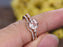 Perfect 1.50 Carat Round Cut Morganite and Diamond Wedding Ring Set in Rose Gold