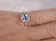 1.25 Carat Cushion Cut Aquamarine and Diamond Engagement Ring in White Gold