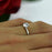 1 Carat Round Cut Solitaire Engagement Ring in White Gold over Sterling Silver