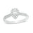 1/2 CT.T.W. Pear-Shaped Diamond Vintage-Style Engagement Ring in White Gold