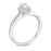1/2 CT.T.W. Pear-Shaped Diamond Vintage-Style Engagement Ring in White Gold