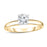 2/5 CT.T.W. Round Cut Diamond Aesthetic Engagement Ring in Yellow Gold