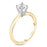 2/5 CT.T.W. Round Cut Diamond Aesthetic Engagement Ring in Yellow Gold