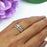 0.5 Carat Round Cut Wide Art Deco Solitaire Engagement Ring and Wedding Band Set in White Gold over Sterling Silver