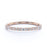 Semi Eternity Stacking Ring with Marquise and Round Shape Diamonds in Rose Gold