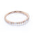 Semi Eternity Stacking Ring with Marquise and Round Shape Diamonds in Rose Gold