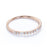 Semi Eternity Stacking Ring with Marquise and Round Shape Diamonds in Rose Gold