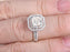 2 Carat Princess Cut Moissanite and Diamond Wedding Ring Set in White Gold