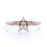 Stunning Star Shape Stacking Ring with Round Diamonds in Rose Gold