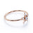 Stunning Star Shape Stacking Ring with Round Diamonds in Rose Gold