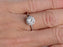 1.25 Carat Round Cut Moissanite and Diamond Wedding Ring in 9k White Gold
