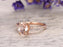 Bestselling 1.25 Carat Oval Cut Morganite and Diamond Engagement Ring in Rose Gold