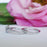 1.25 Carat Round Cut Square Halo Bridal Ring Set in White Gold over Sterling Silver