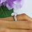 2.25 Carat Round Cut Halo Bridal Ring Set in White Gold over Sterling Silver