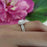 2 Carat Round Cut Square Halo Bridal Ring Set in White Gold over Sterling Silver