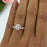 2 Carat Round Cut Halo Bridal Ring Set in Rose Gold over Sterling Silver