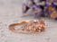 Antique Round Cut Morganite and Diamond 1.25 Carat Engagement Ring in Rose Gold