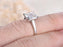 1 Carat Princess Cut Solitaire Moissanite Engagement Ring in White Gold