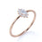 Elegant Diamond Stackable Ring with Marquise and Round Diamonds in Rose Gold