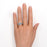 1 Carat Round Cut Dark Grey Salt and Pepper Diamond Vintage Filigree Engagement Ring in White Gold