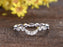 Antique .50 Carat Bridal Wedding Ring Band in White Gold