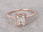 Antique Art Deco 1.50 Carat Emerald Cut Moissanite and Diamond Engagement Ring for Women in White Gold