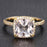 1.50 Carat Cushion Cut Pink Morganite and Diamond Halo Engagement Ring in 9k Gold
