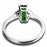 1.50 Carat Green Emerald and Diamond Engagement Ring