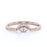 Evil Eye Diamond Stackable Ring in Rose Gold
