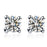 .20 Carat Round Cut Diamond Solitaire Stud Earrings in White Gold