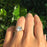 3 Carat Four Prong Solitaire Engagement Ring in Rose Gold over Sterling Silver