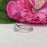 Classy 1 Carat Oval Cut Halo Engagement Ring in White Gold over Sterling Silver