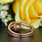 Elegant 2 Carat Oval Cut Sapphire and Diamond Wedding Ring Set in Rose Gold