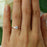 Minimal 0.25 Carat Round Cut Solitaire Engagement Ring in Rose Gold over Sterling Silver