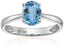 Limited Time Sale 1 Carat Aquamarine solitaire Engagement Ring in White Gold