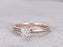1 Carat Princess Cut Solitaire Moissanite Engagement Ring in Rose Gold