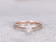 1 Carat Princess Cut Solitaire Moissanite Engagement Ring in Rose Gold