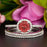 2 Carat Round Cut Halo Ruby and Diamond Trio Wedding Ring Set in 9k White Gold