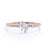 Charming Diamond Stacking Wedding Ring Band in Rose Gold