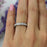 0.5 Carat Engraved Eternity Wedding Band in White Gold over Sterling Silver