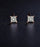 .50 Carat Princess Cut Diamond 4 Prong Stud Earrings in Rose Gold